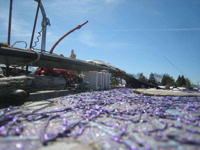 Illustration for article titled Groovalicious Purple Princess Of Peace Art Car Falls On Hard Times, Faces Crusher